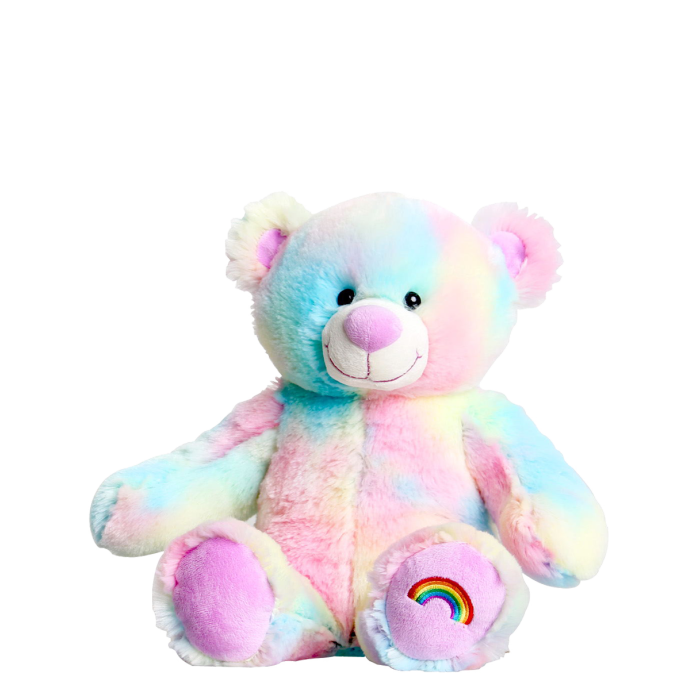 2501 Unstuffed Rainbow the Bear 16"